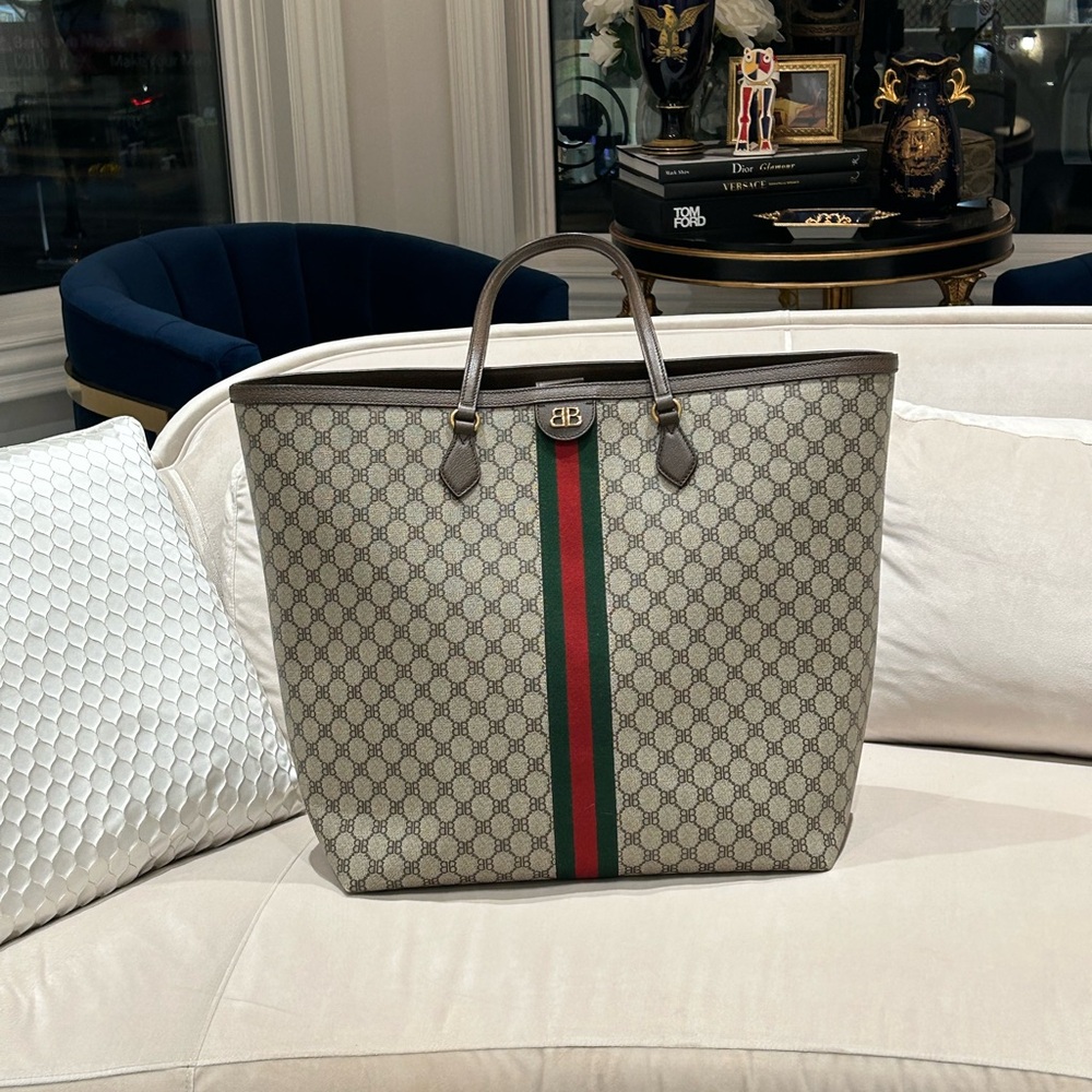 BalenciagaXGucci large tote hacker bag unisex